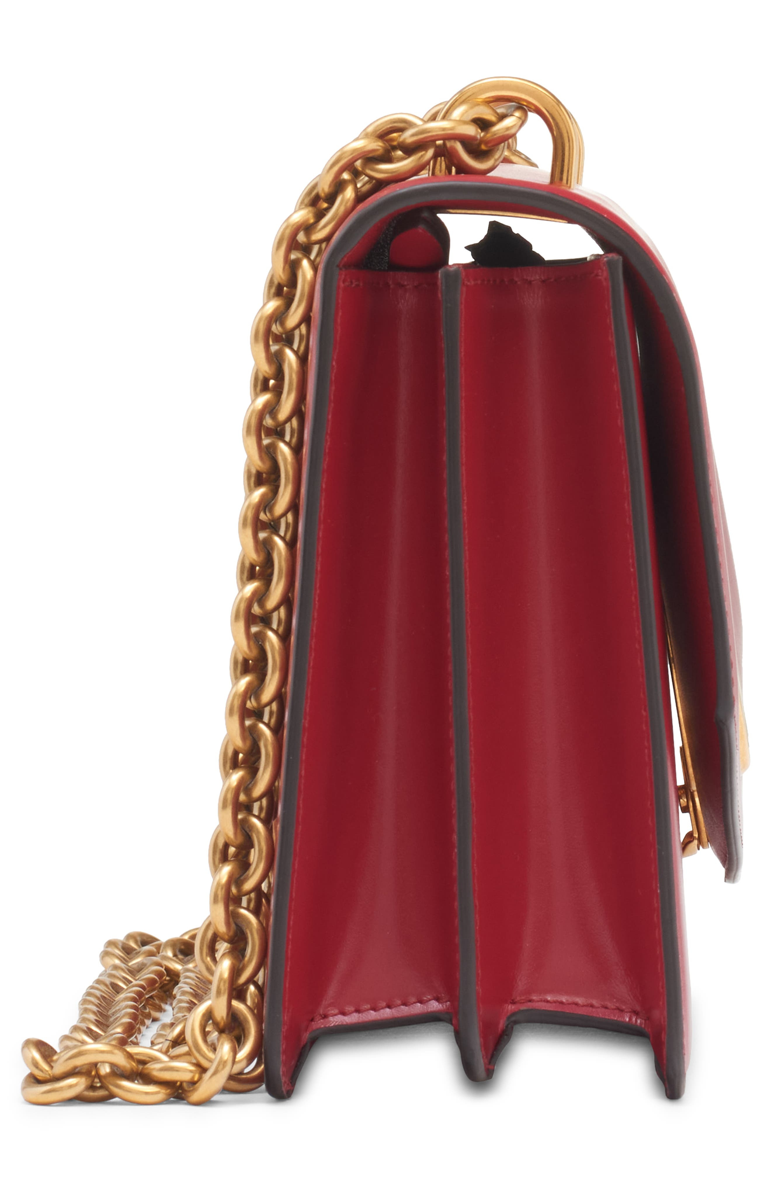 Valentino Garavani Vain VLOGO Leather Shoulder Bag in Rosso V at Nordstrom - 5