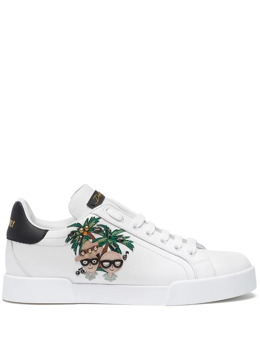 Portofino side-patch sneakers - 1