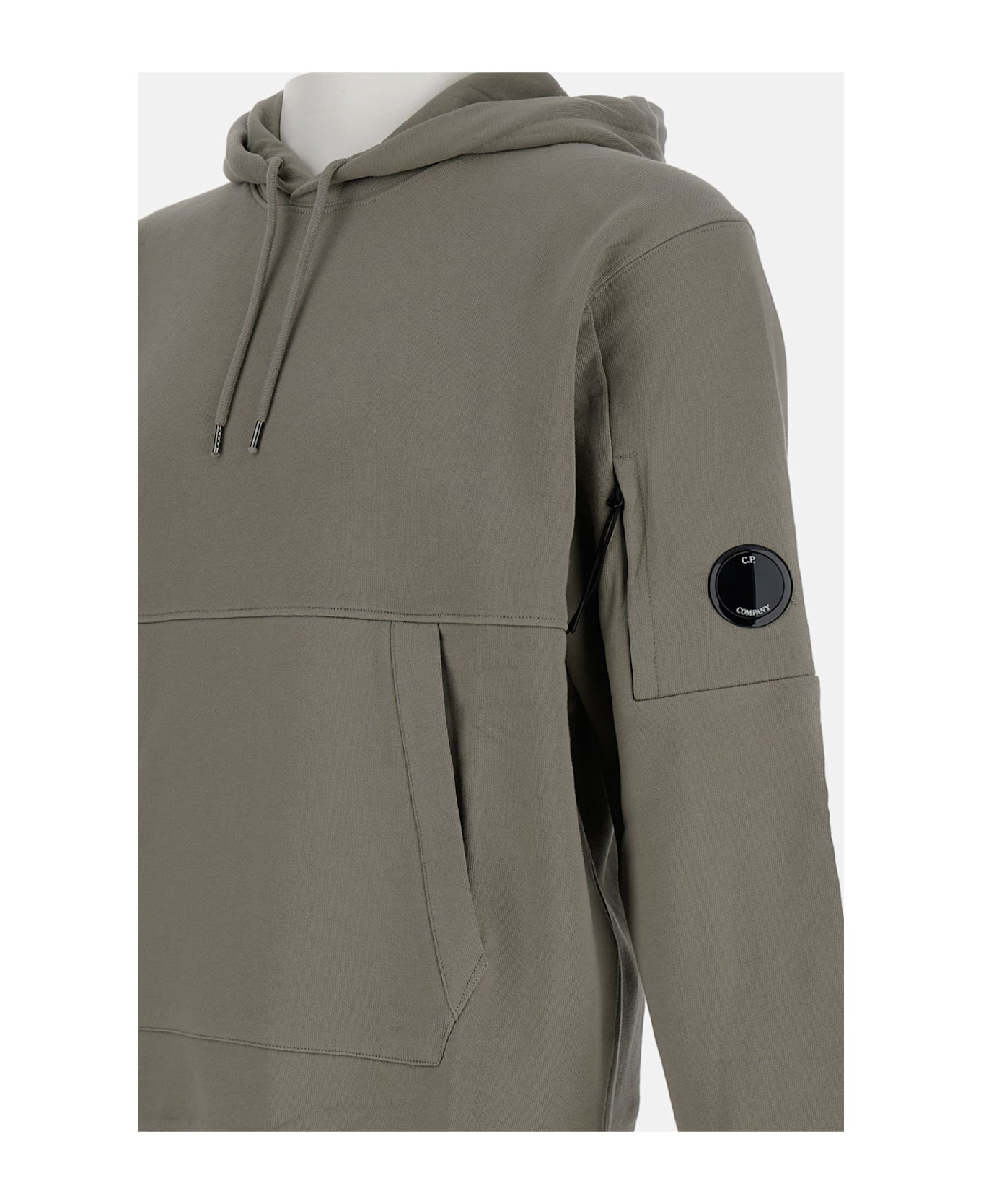 Diagonal Raised Fleece Hooded Sweatshirt - 3