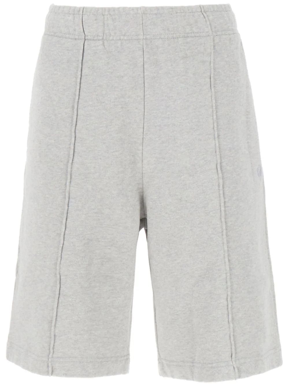 mélange-effect cotton bermuda shorts - 1