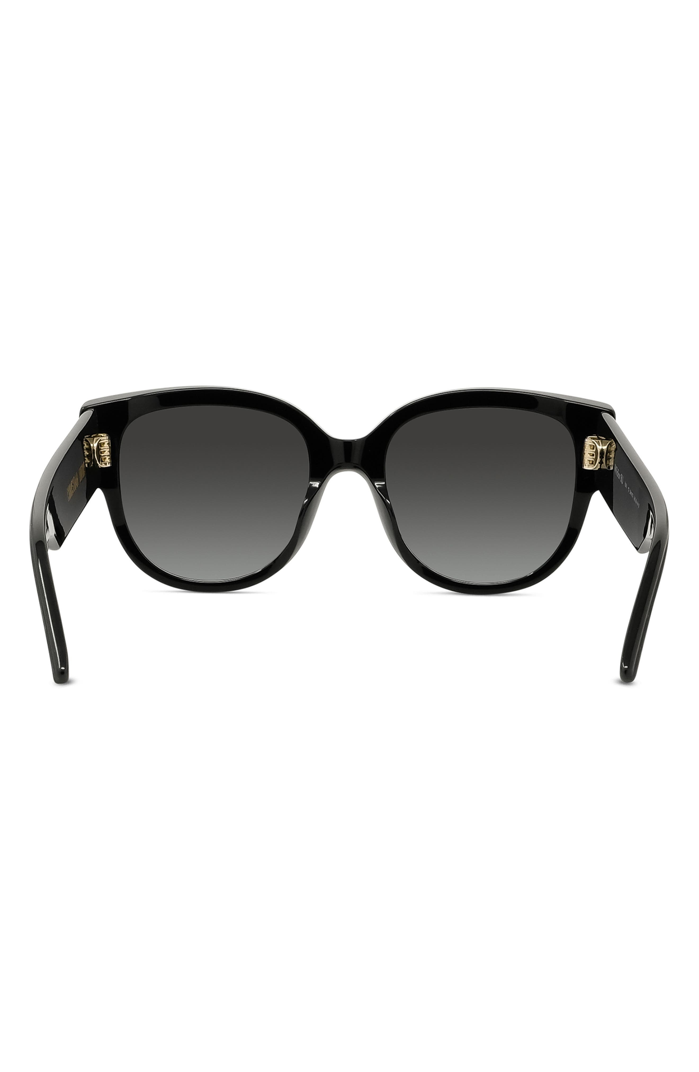 Wildior BU 54mm Cat Eye Sunglasses in Black/Grey at Nordstrom - 5