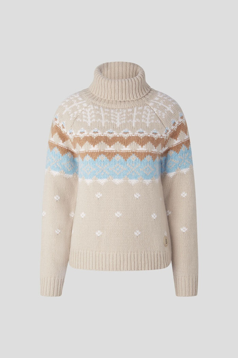 Samia Cashmere pullover in Beige 1