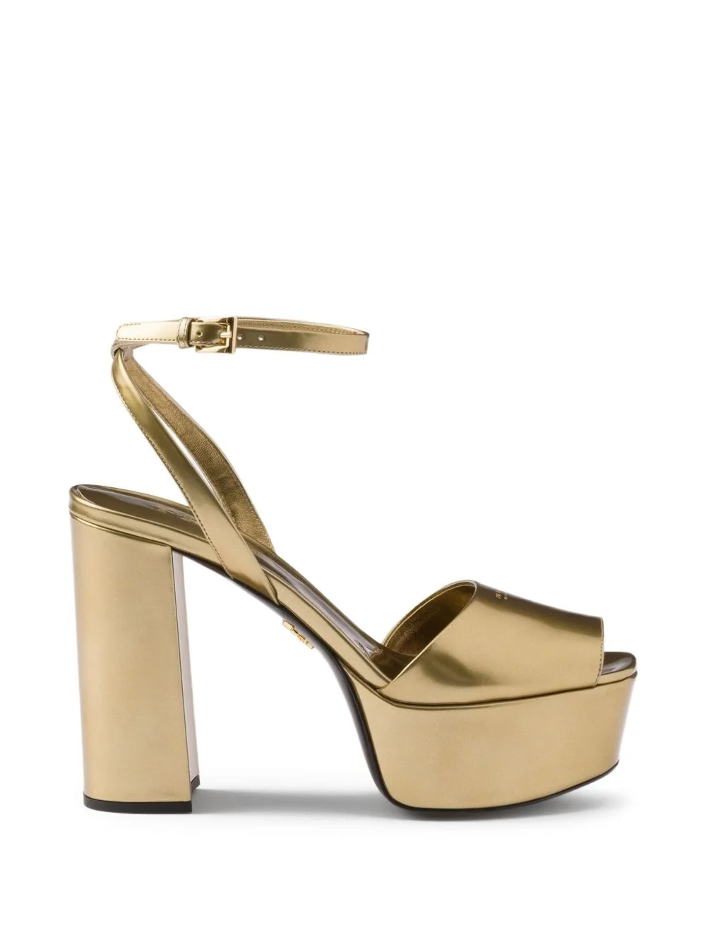 metallic platform sandals - 1