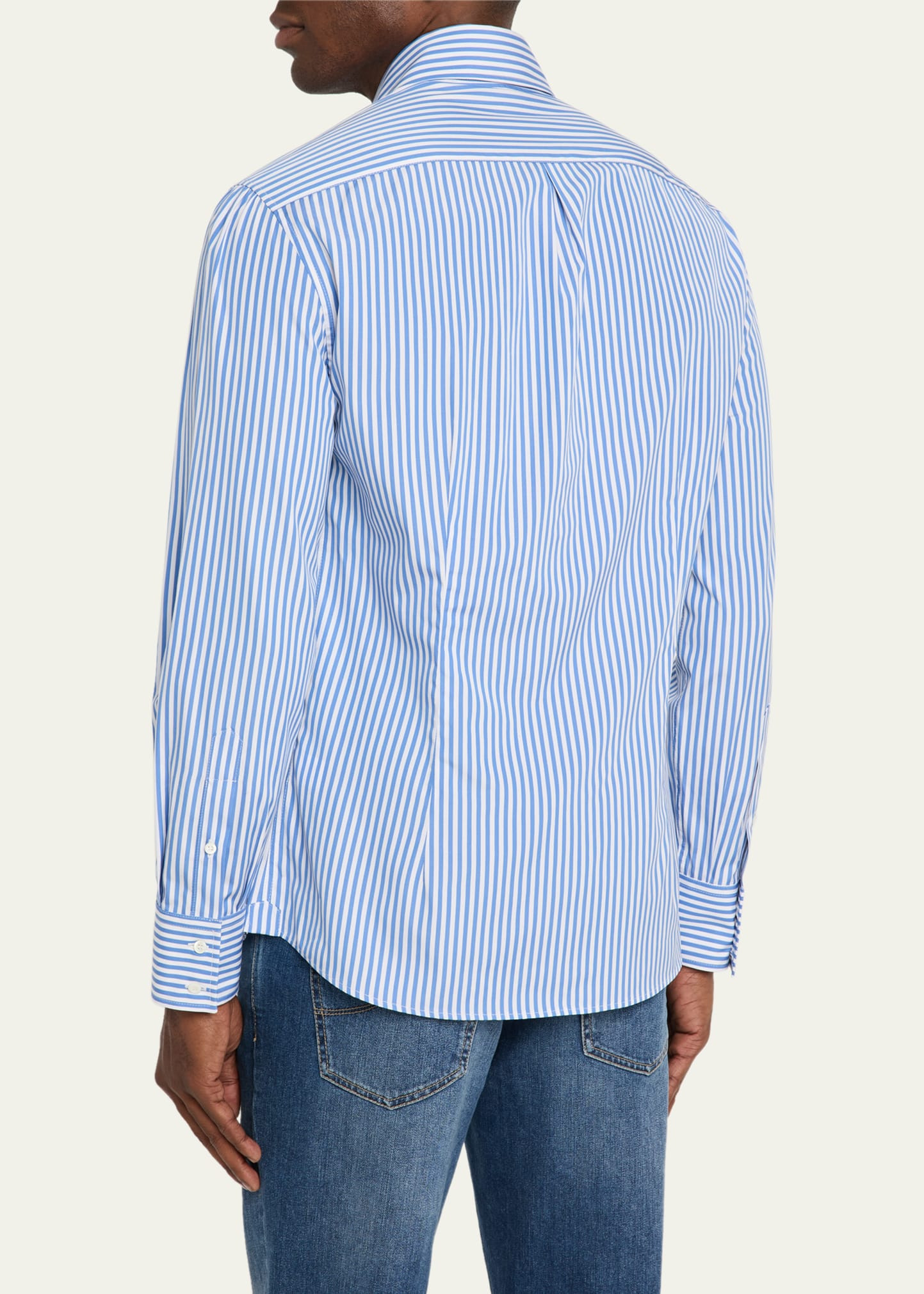 Men's Striped Basic-Fit Shirt - 3
