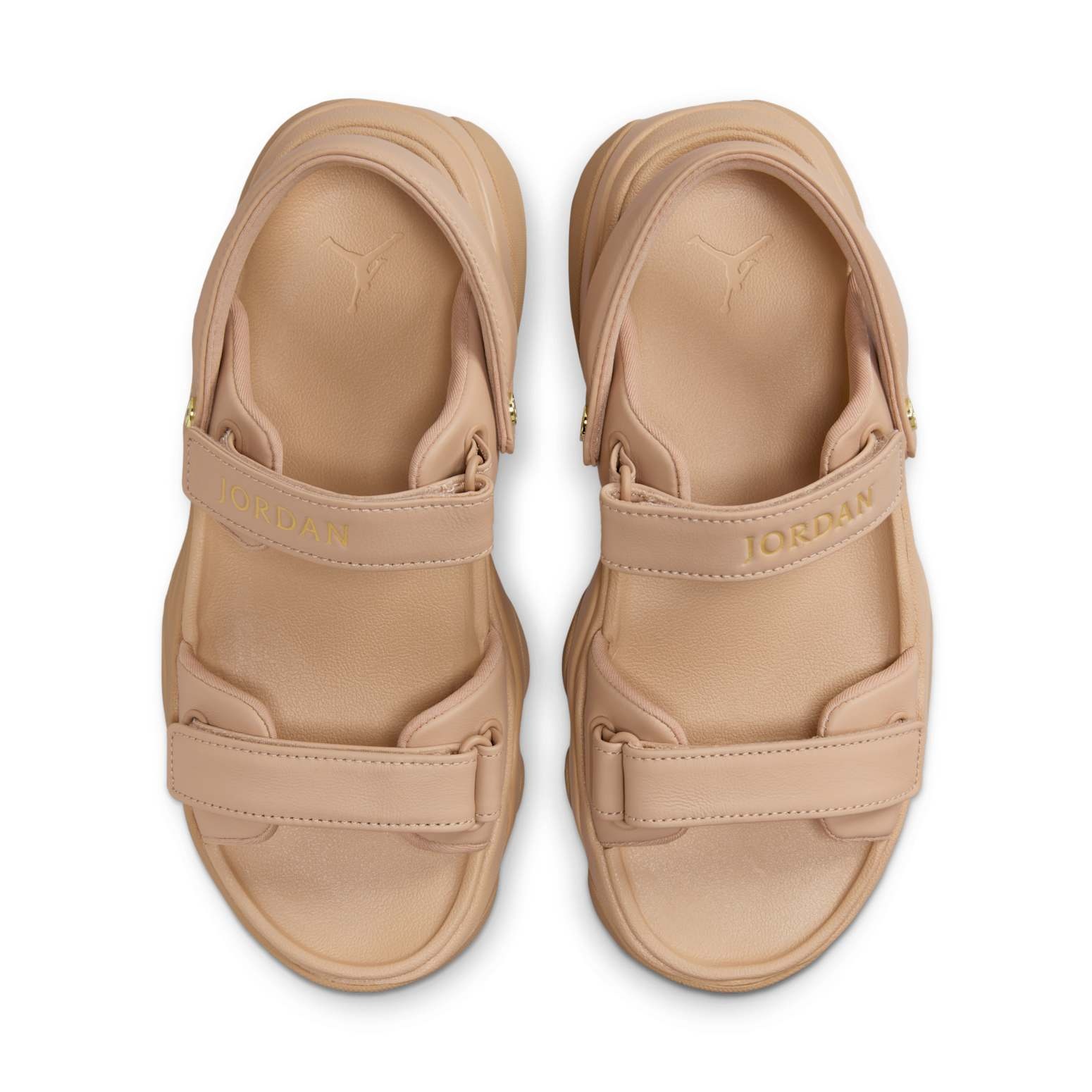 (WMNS) Air Jordan Deja Sandals 'Legend Medium Brown Metallic Gold' FN5036-200 - 4