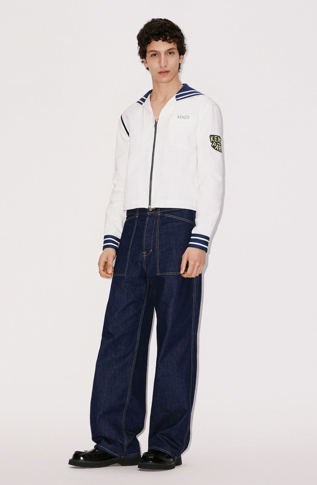 'KENZO Sailor' cropped shirt jacket - 3
