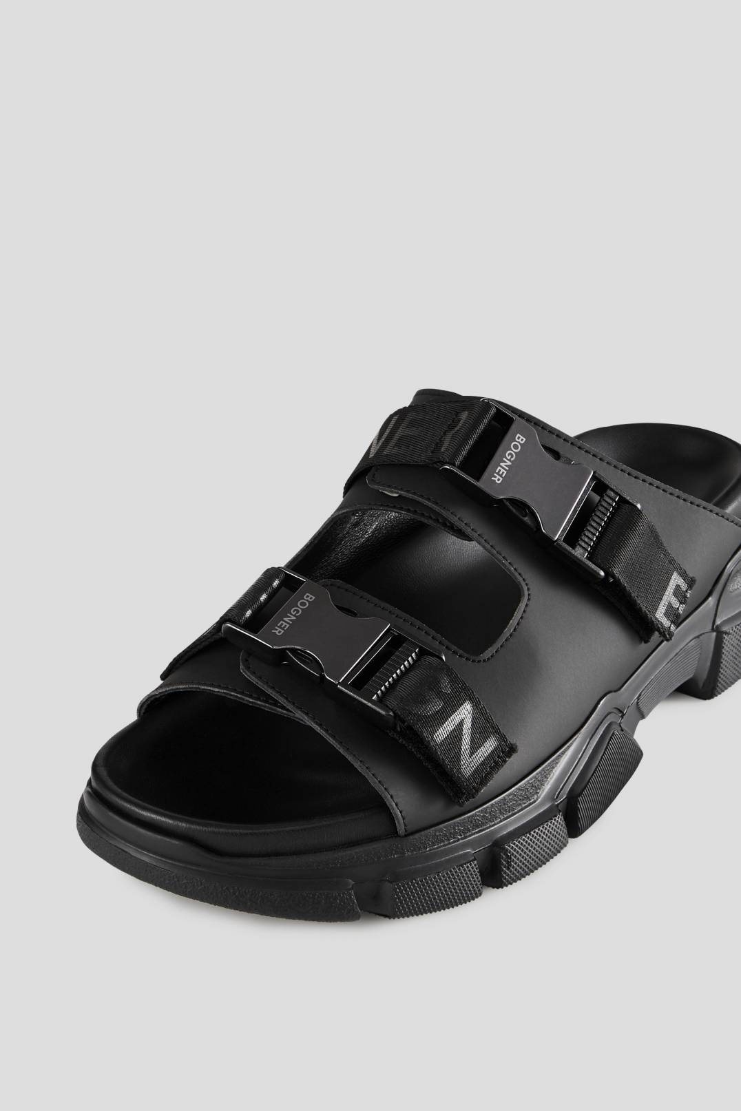 LAGOS SLIP-ONS WITH STRAPS IN BLACK - 4