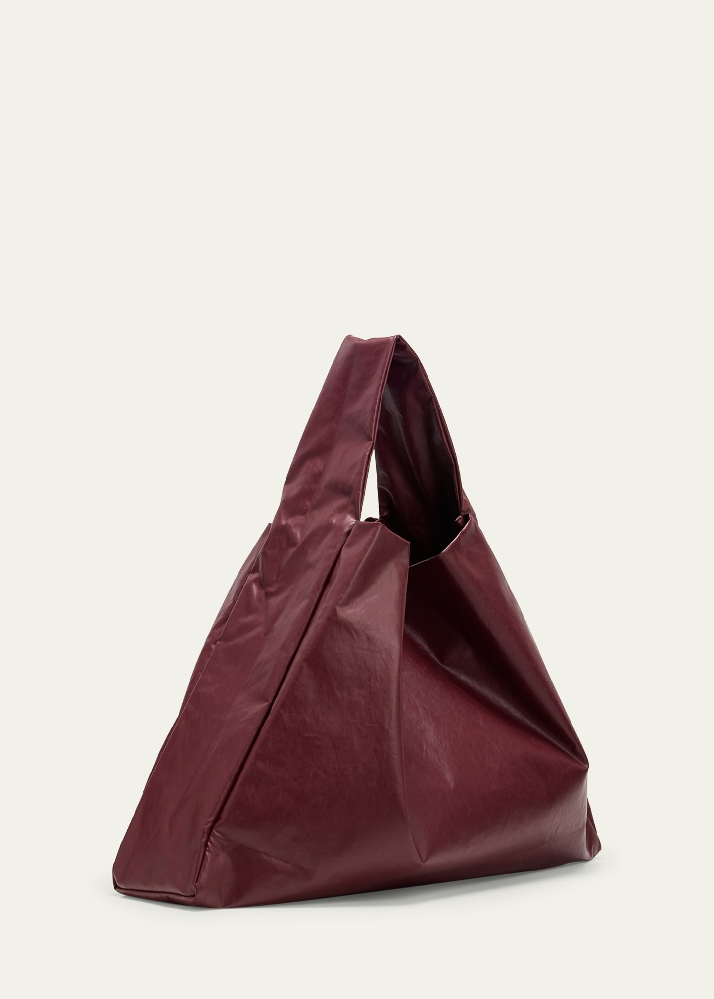 Oil Faux-Leather Shoulder Bag - 3