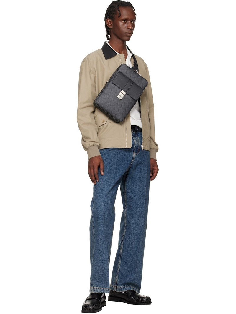 FERRAGAMO Navy Adjustable Gancini Reversible Belt outlook