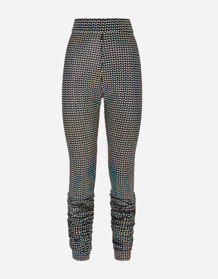 Jersey leggings with holographic sequins - 3