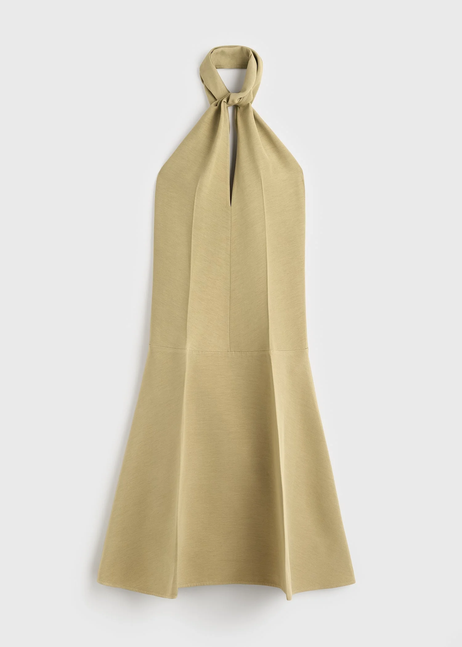 Twist halter dress cumin - 1