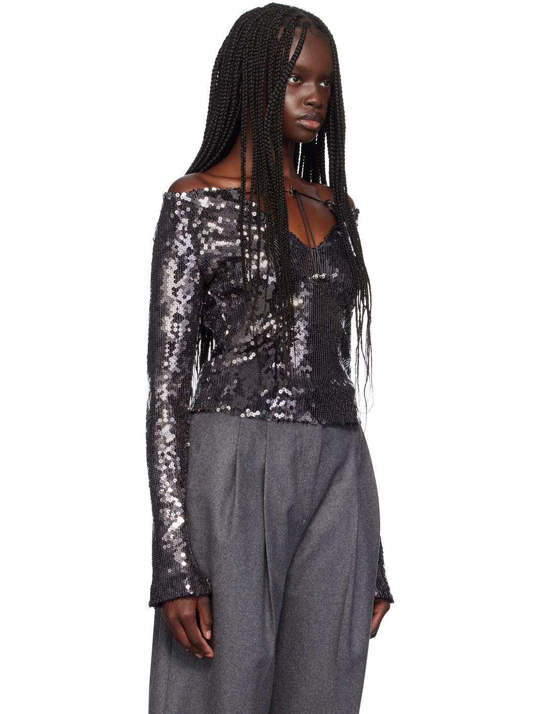 Gray Solare Long Sleeve T-Shirt - 2