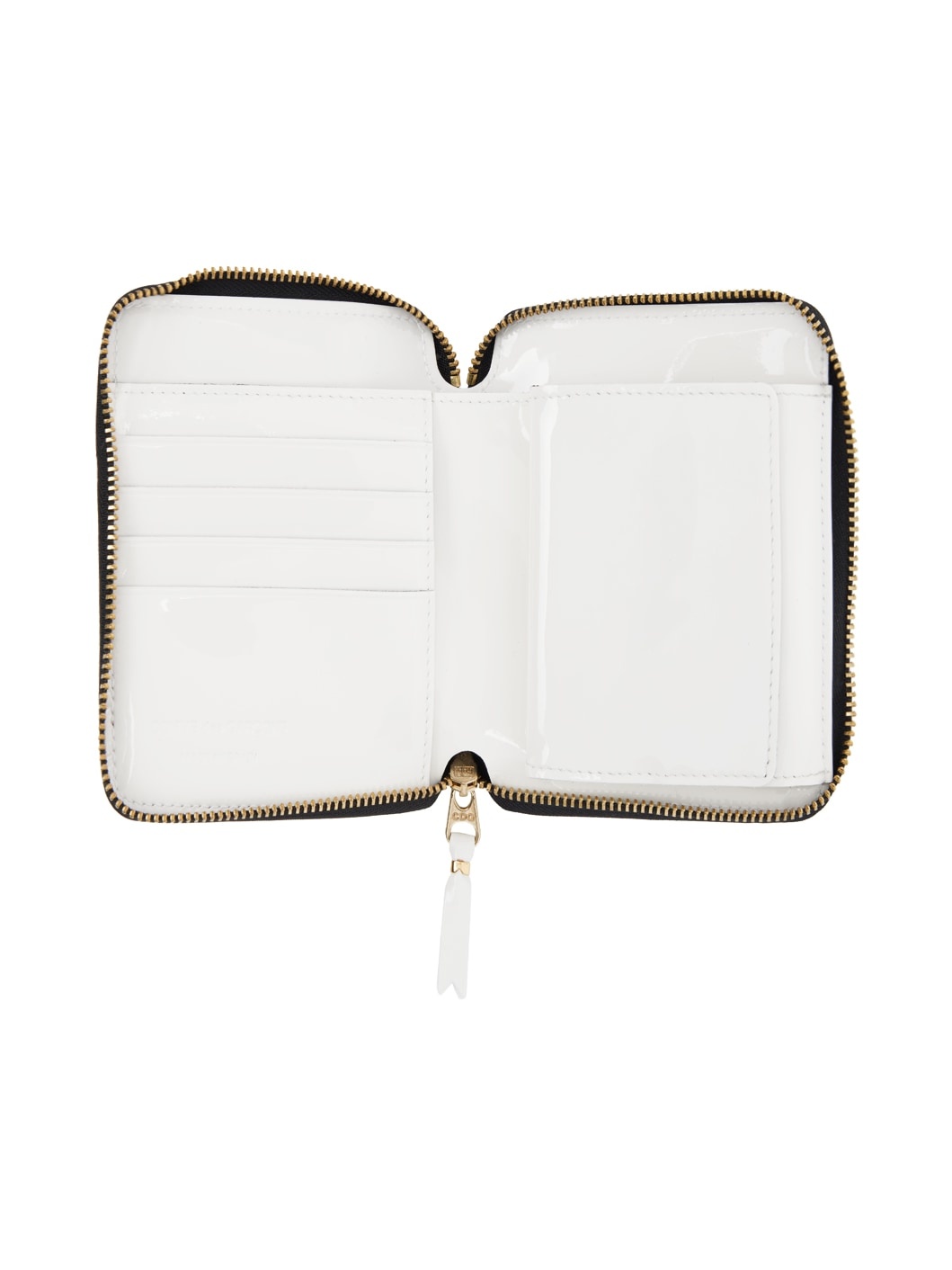 White Reversed Hem Wallet - 3