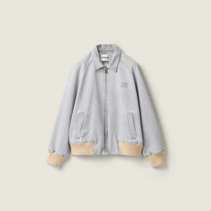 Denim blouson jacket 1