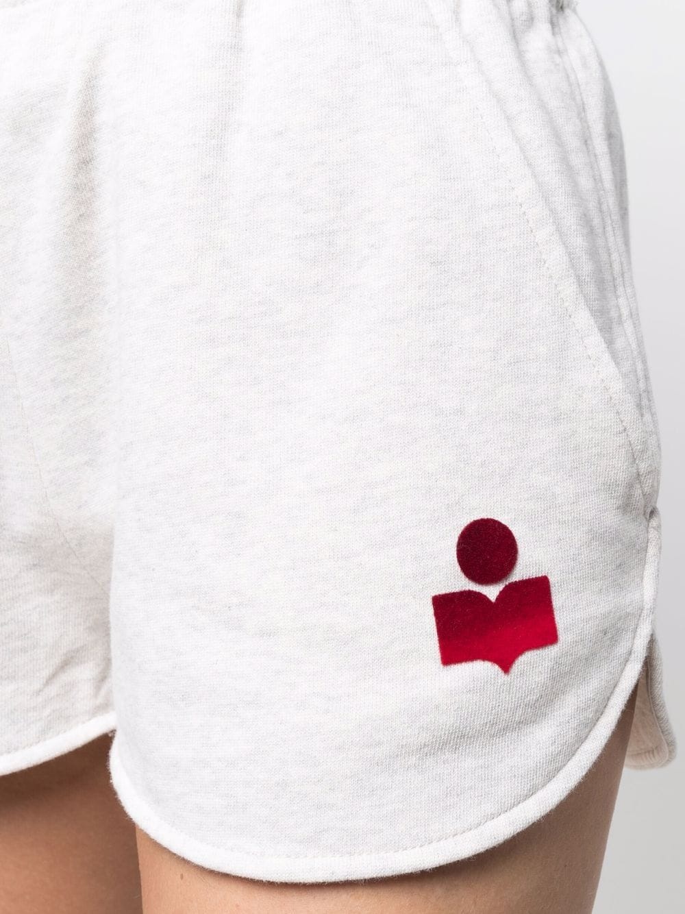 logo-print track shorts - 5