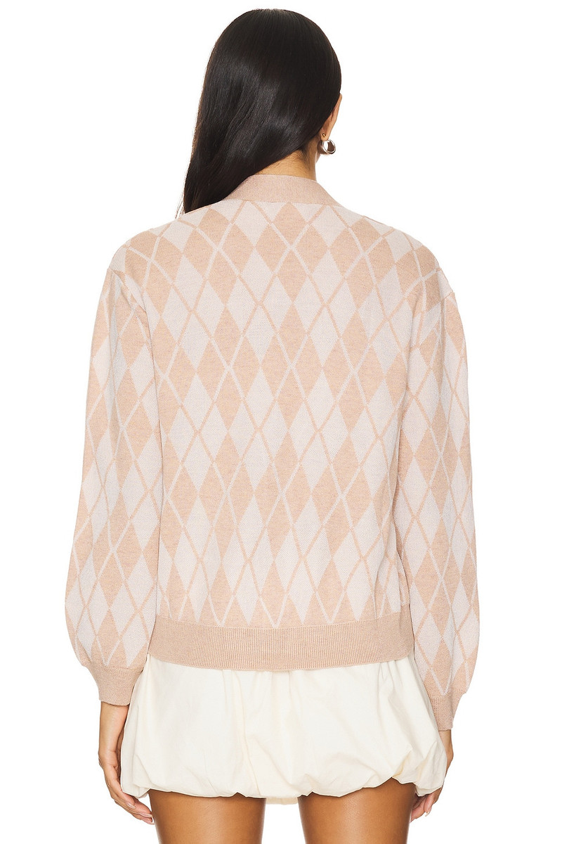 For Love & Lemons Cassidy Argyle Cardigan outlook
