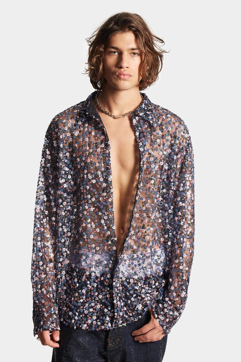 D2 BLOSSOMS EVENING SHIRT - 4