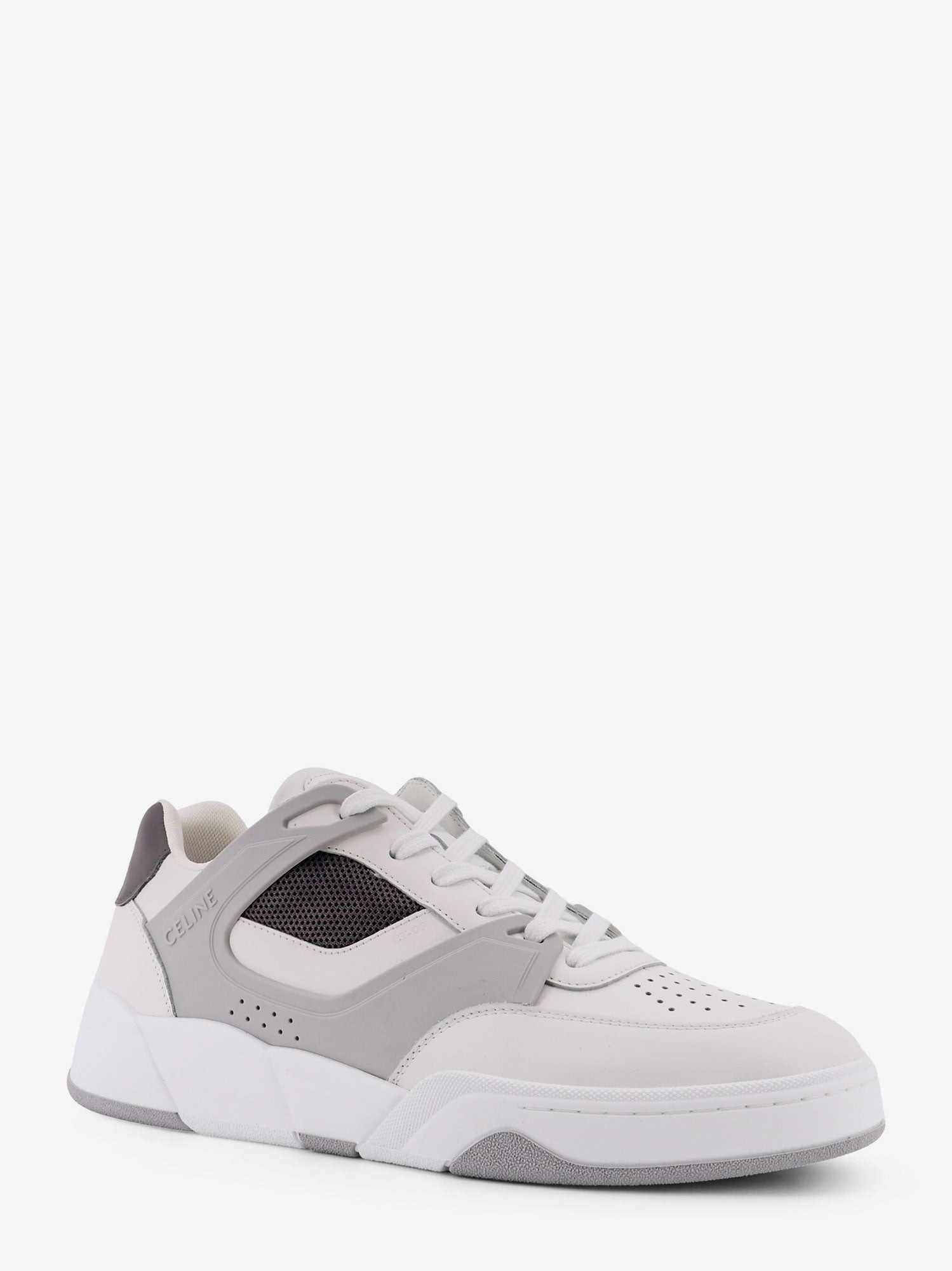 Celine Men Ct-09 Trainer Low-Top Leather Sneakers With Mesh Inserts - 2
