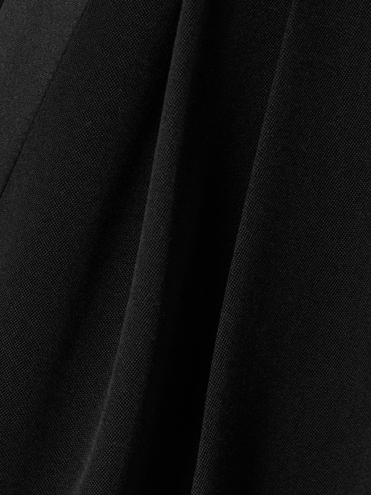 Grain de poudre wool wide-leg pants Black - 5