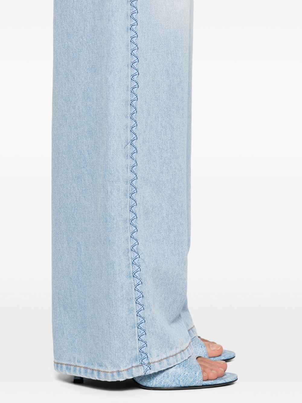 mid-rise straight jeans - 5