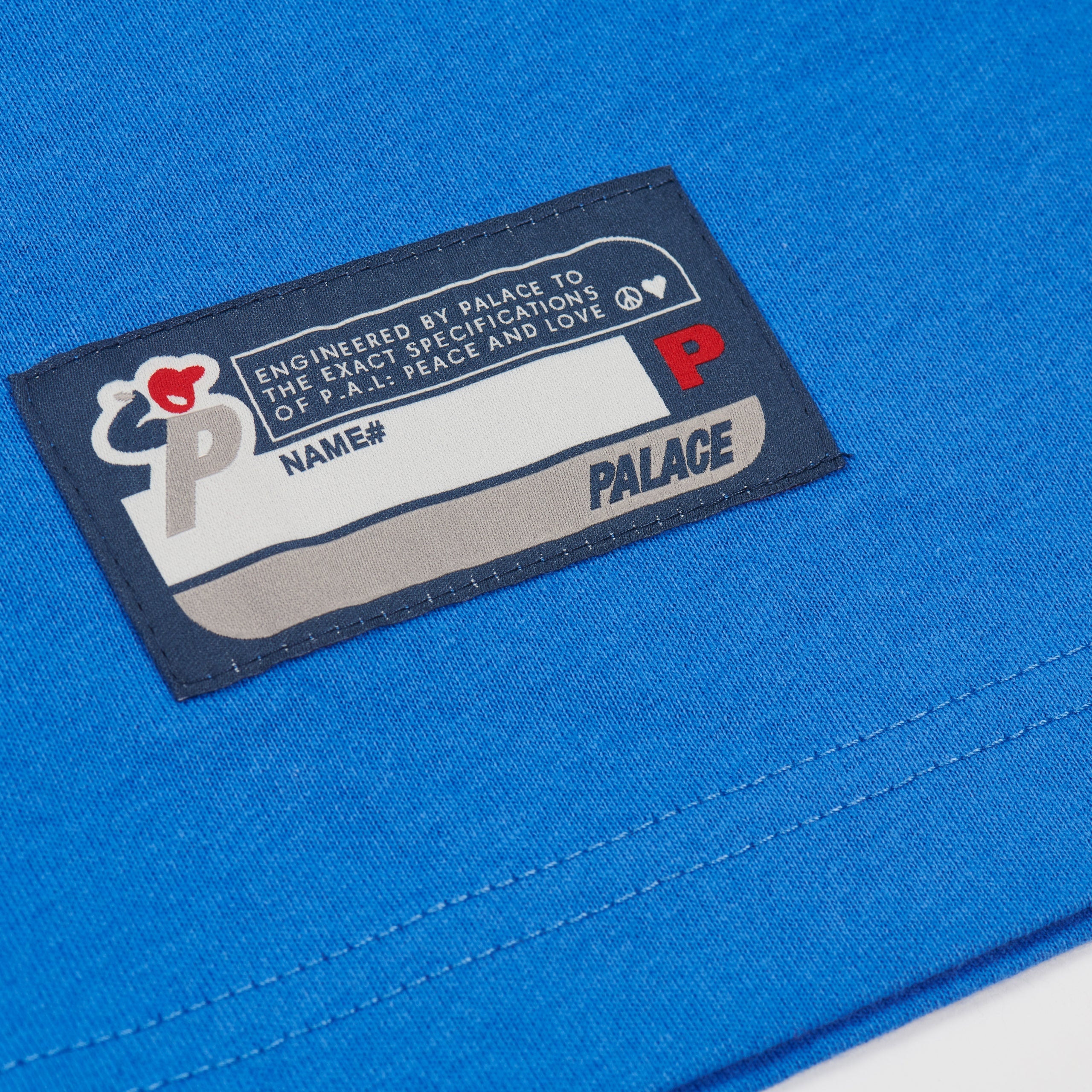 PALACE ARC APPLIQUE T-SHIRT PALATIAL BLUE | REVERSIBLE