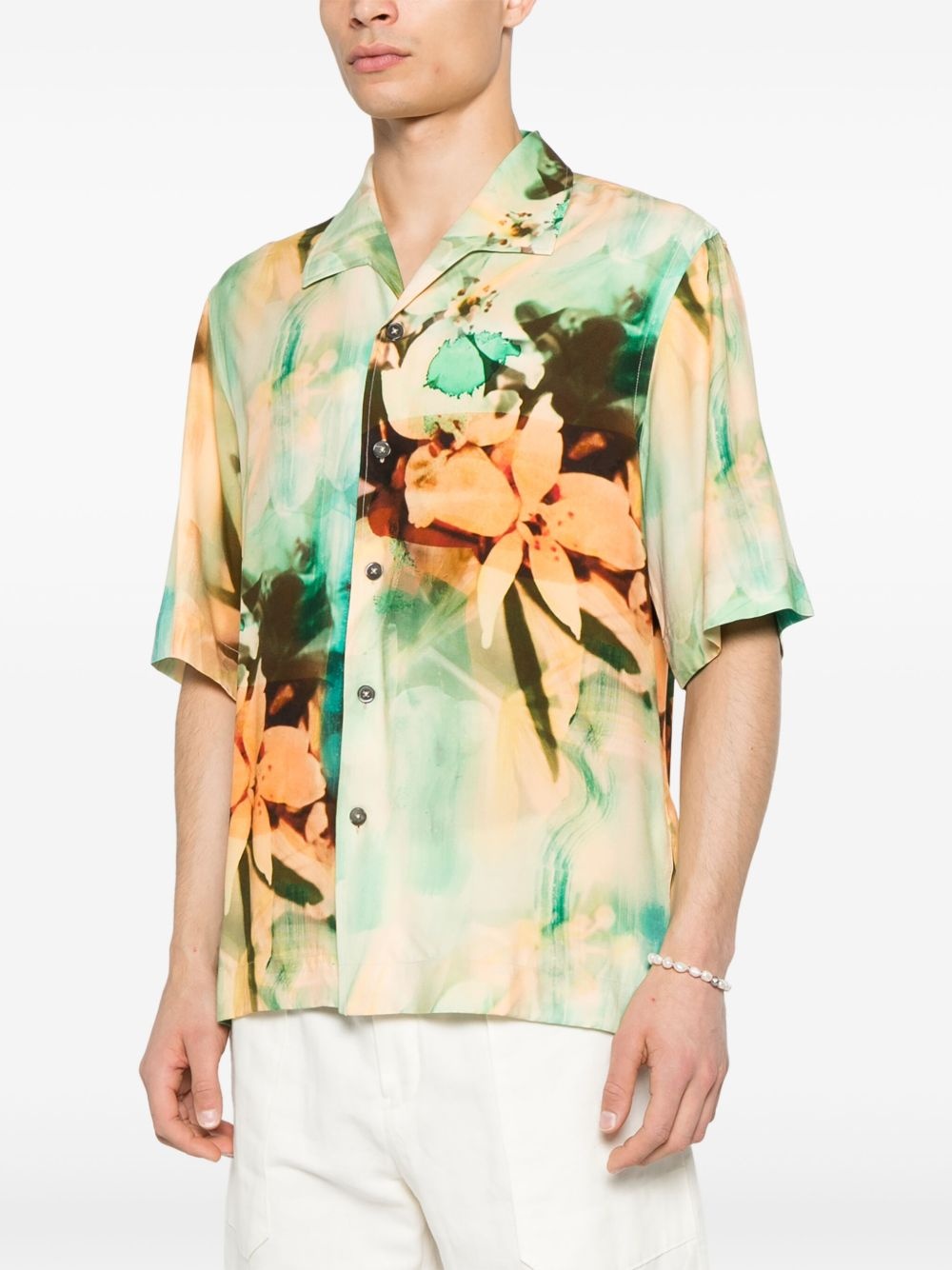 Painted Photograph-print shirt - 3