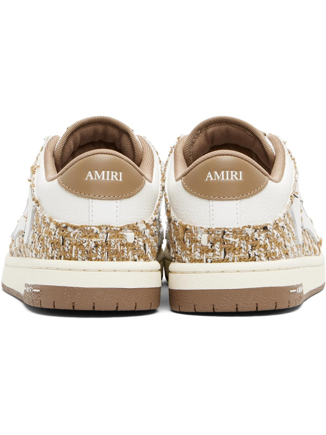 Beige Bouclé Skel Top Low Sneakers - 2