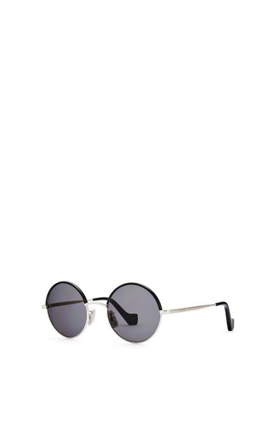 Loewe Small round sunglasses in metal outlook