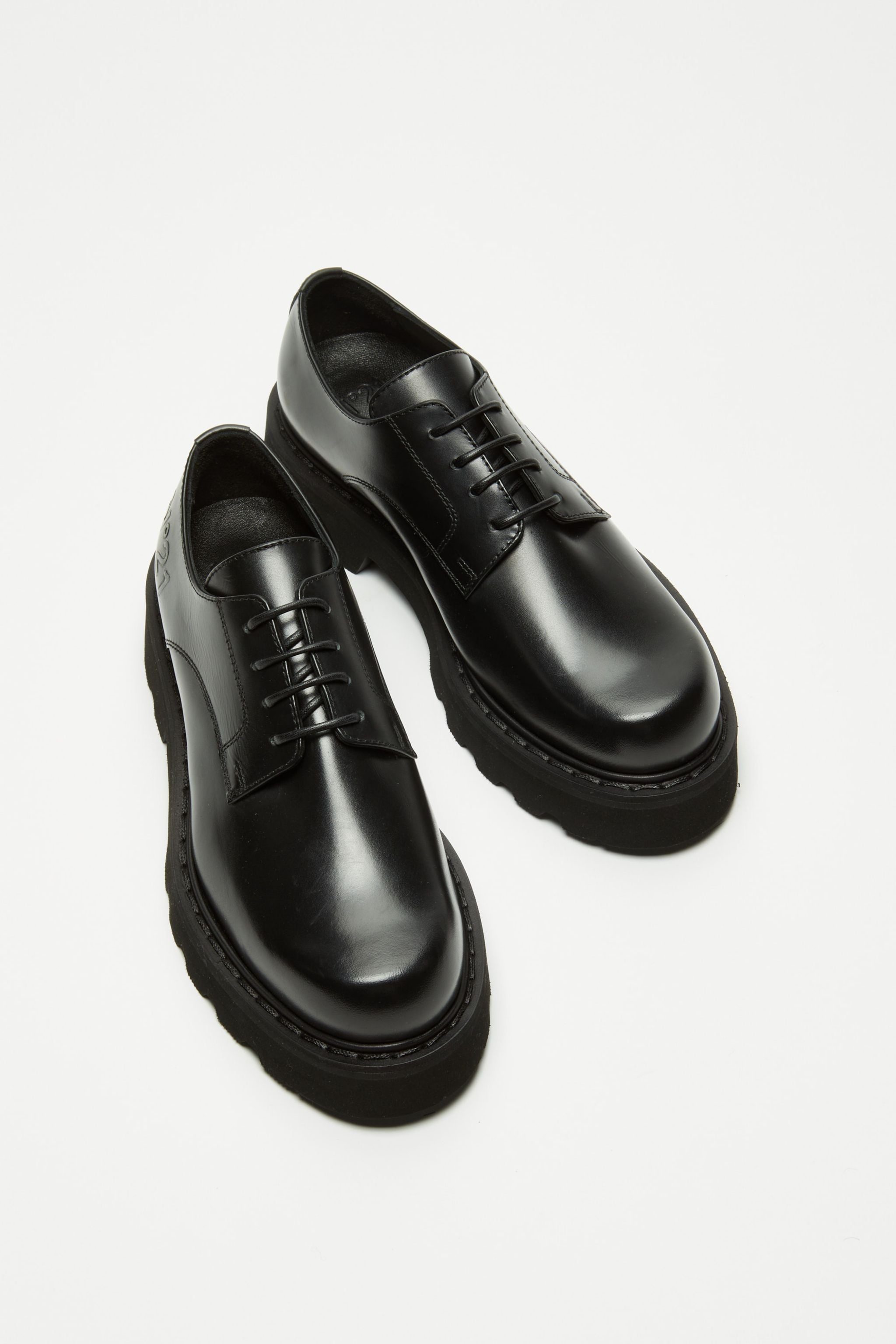 LOGO-EMBOSSED DERBY SHOES - 5