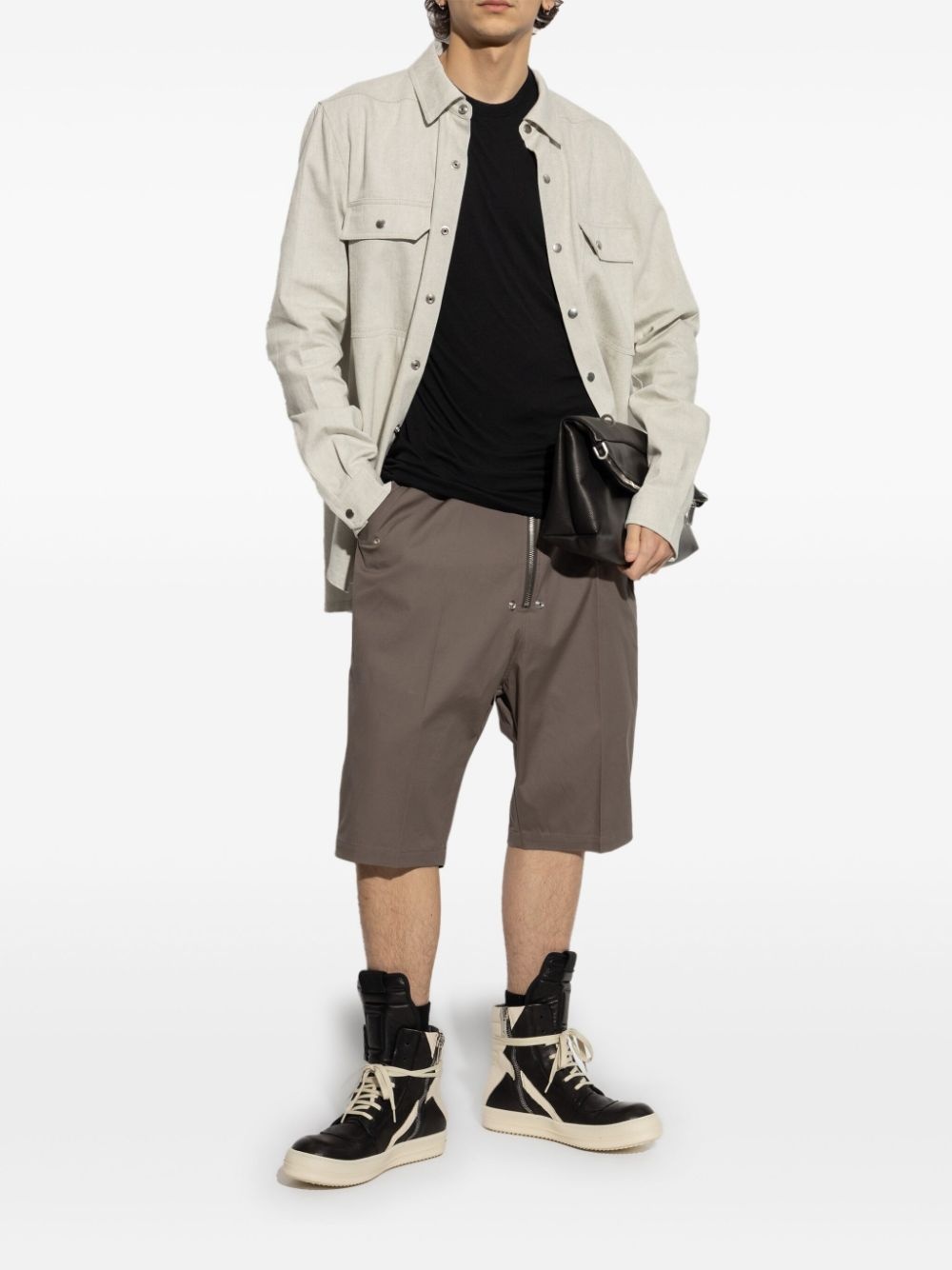 stretch-cotton bermuda shorts - 2