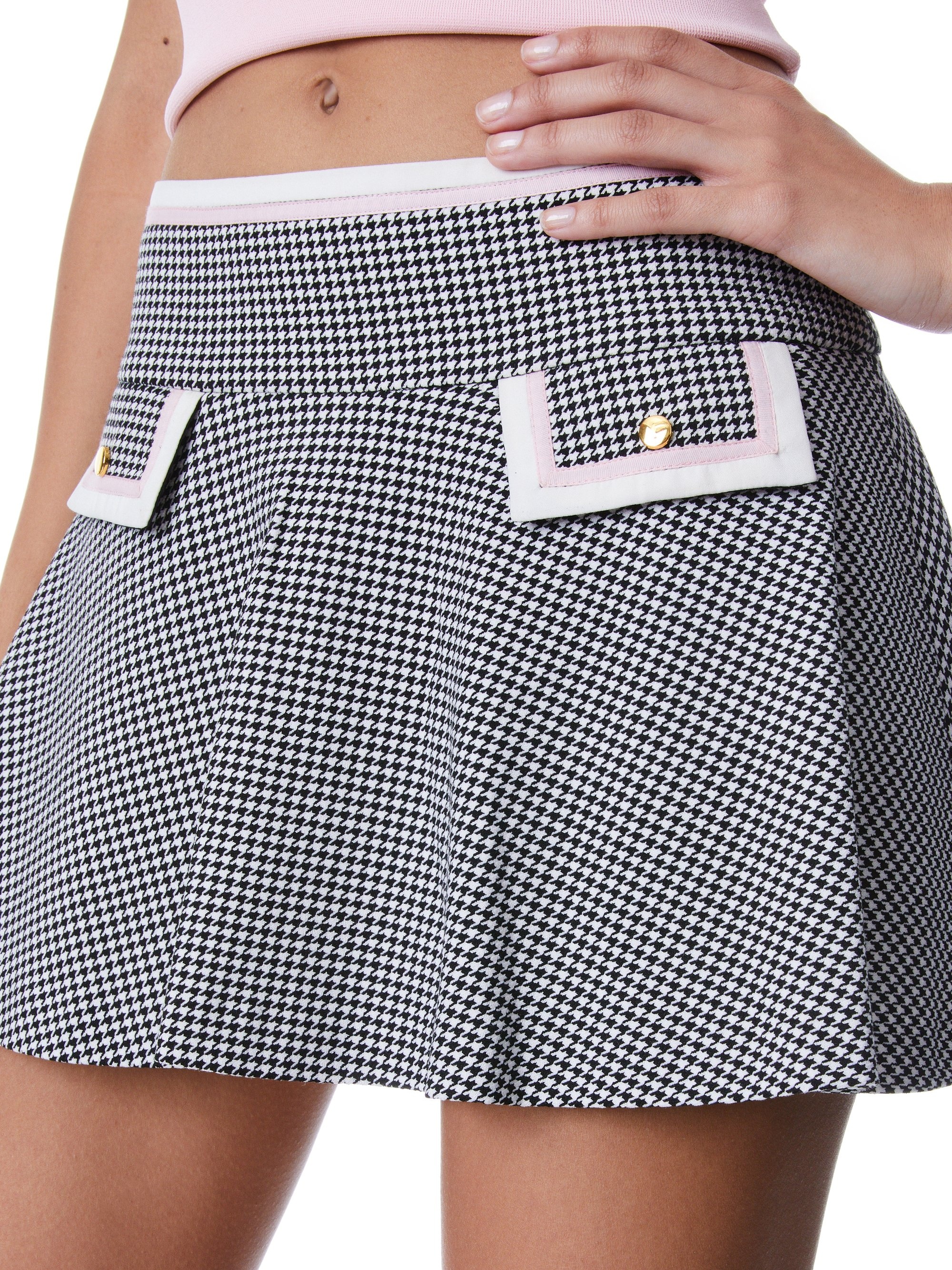 SIM DROP-WAIST FIT FLARE MINI SKIRT - 5