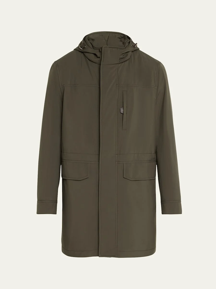 Men's Hooded Field Jacket - 1