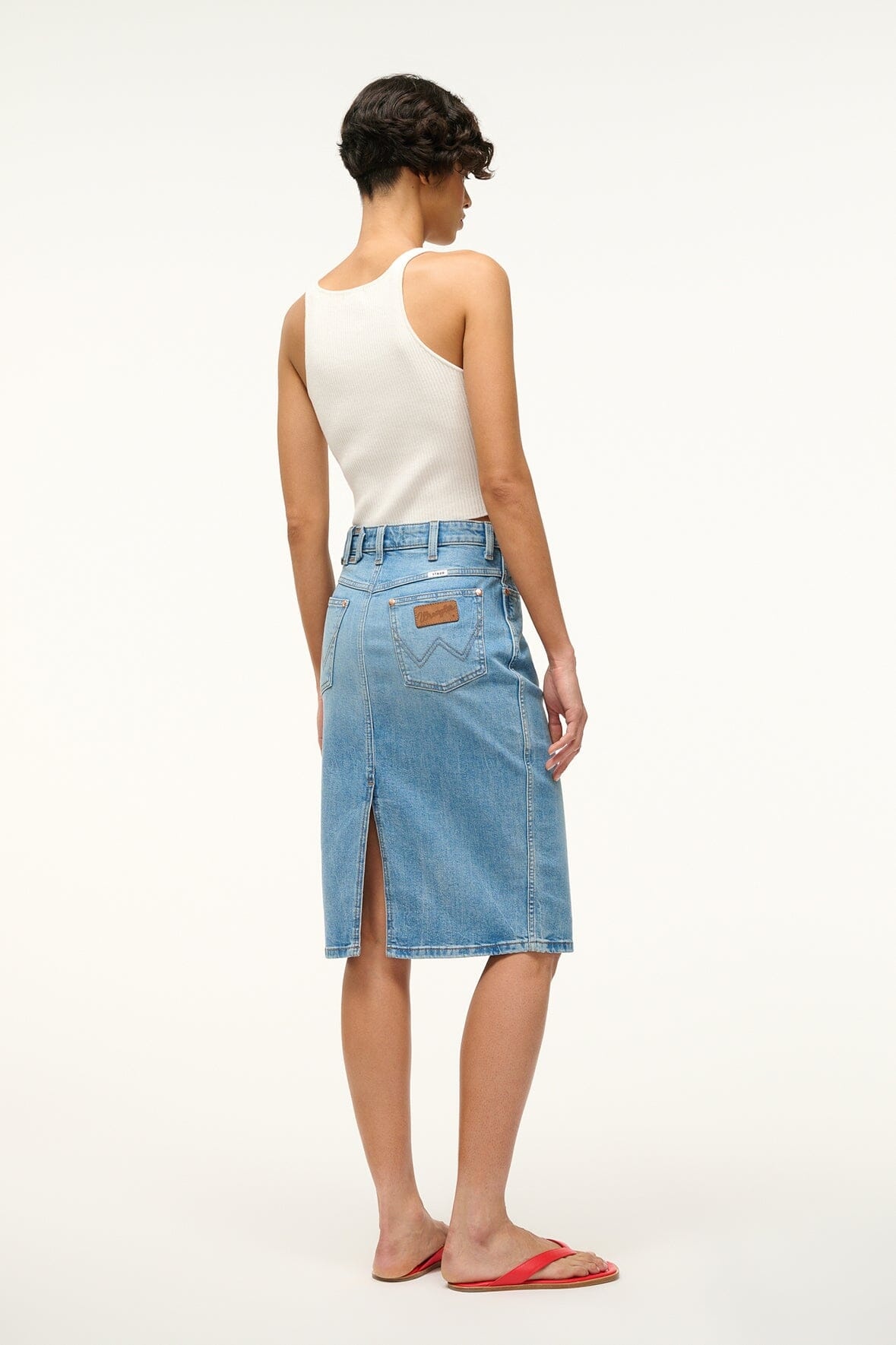 STAUD WRANGLER THE PENCIL SKIRT - 3