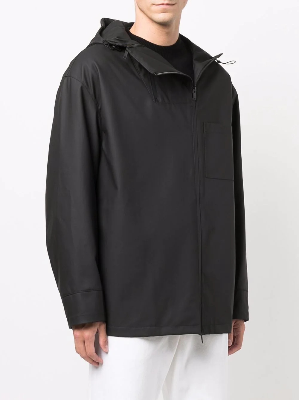 coated zip-front jacket - 3