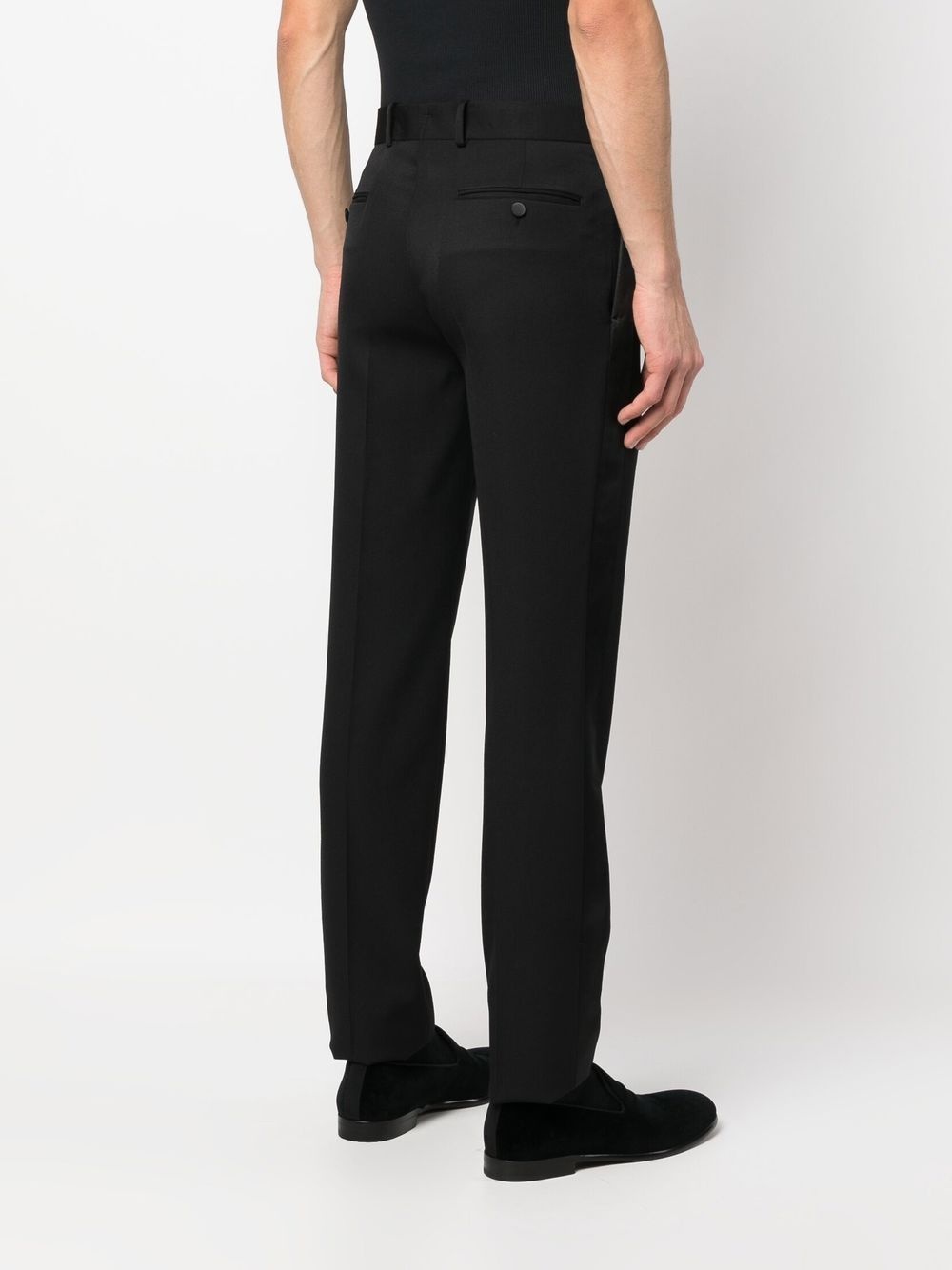 straight-leg tailored trousers - 4