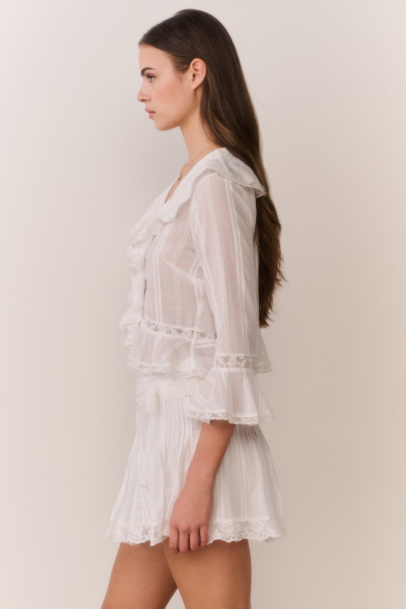 Olenna Cotton Victorian Ruffle Top 6