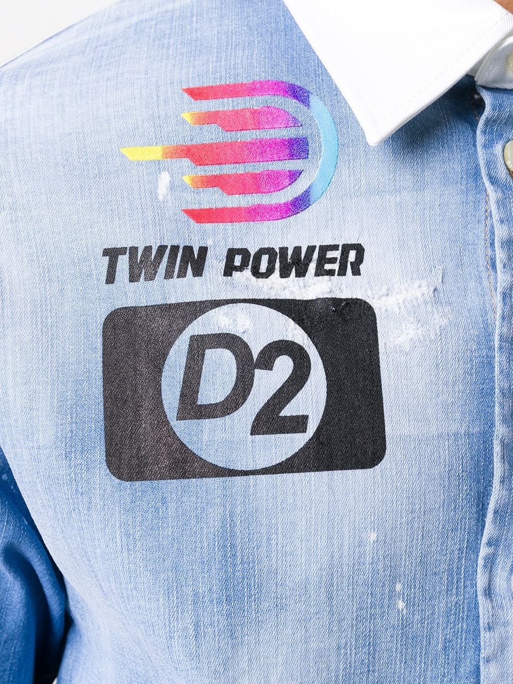 Twin Power denim shirt - 5