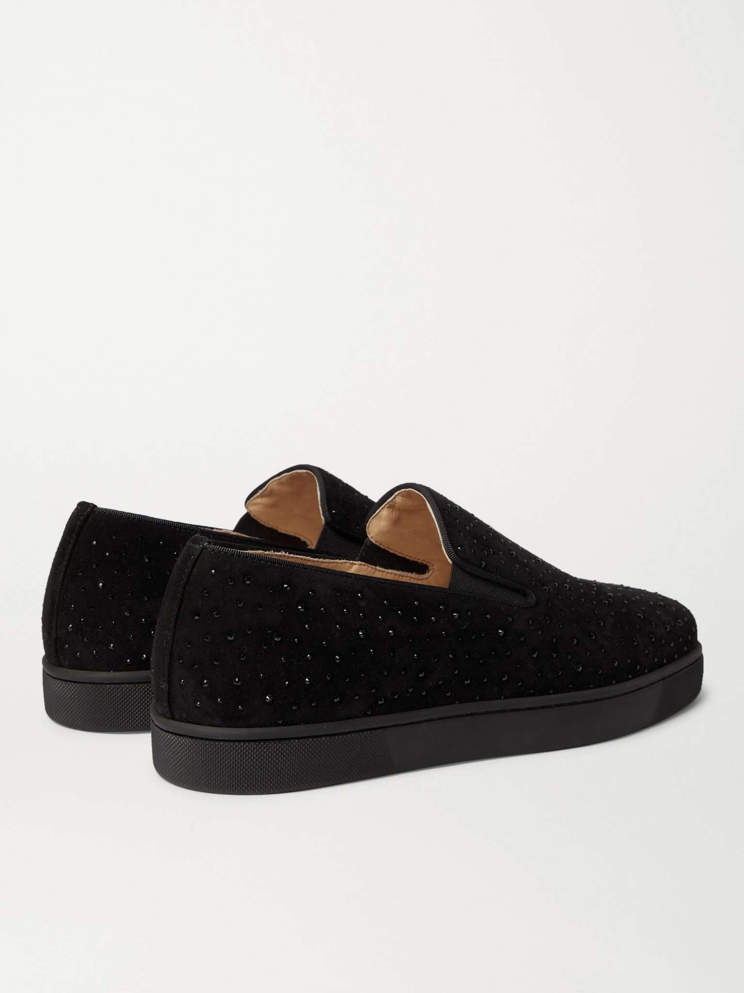 Boat Man Studded Velvet Slip-On Sneakers - 3