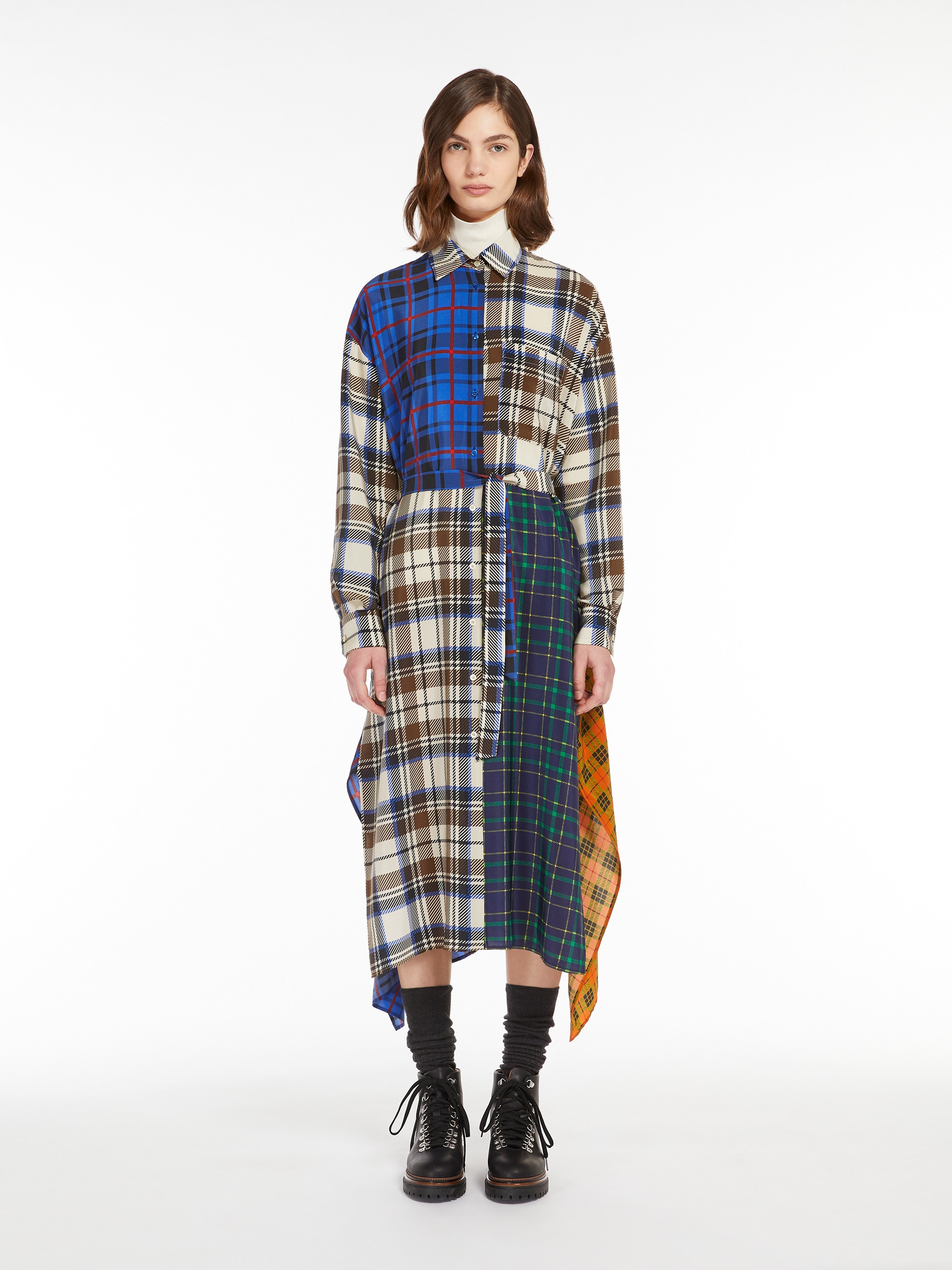 SAMARIA Silk patchwork dress - 2