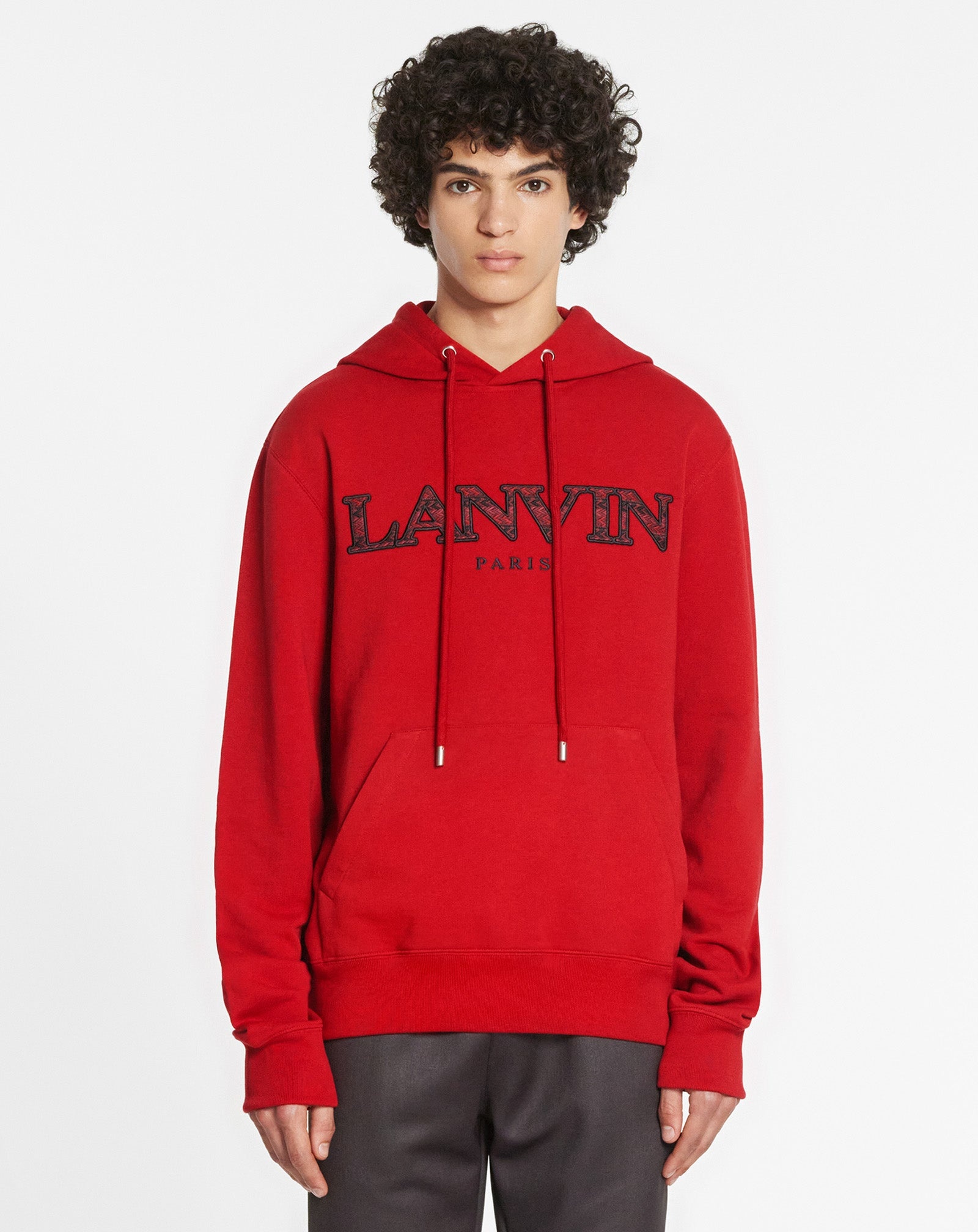 CURB EMBROIDERED HOODED SWEATER - 3