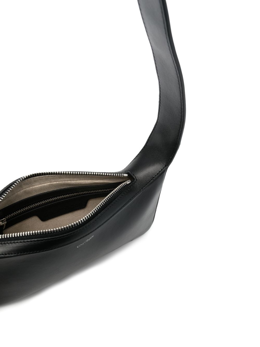 leather racer shoulder bag - 5