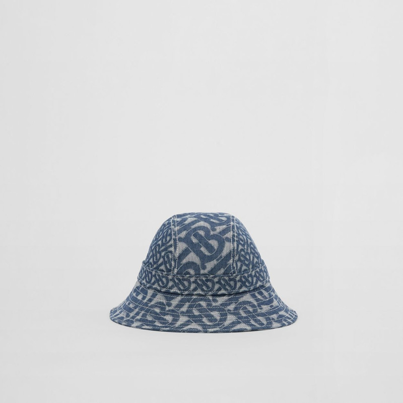 Monogram Motif Denim Bucket Hat 1