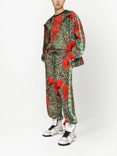 Dolce & Gabbana floral leopard-print track trousers outlook