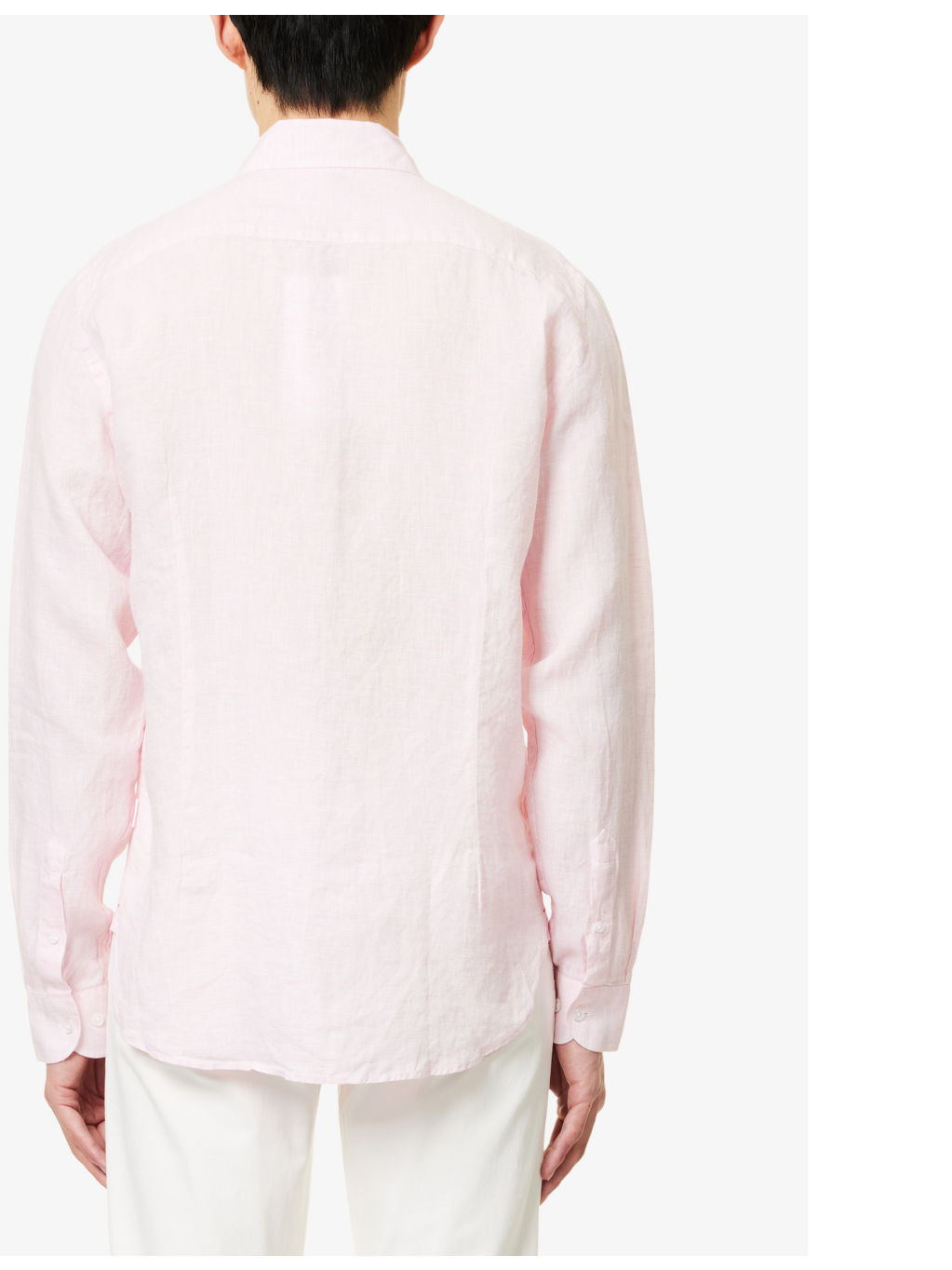 Giles long-sleeve regular-fit linen shirt - 4