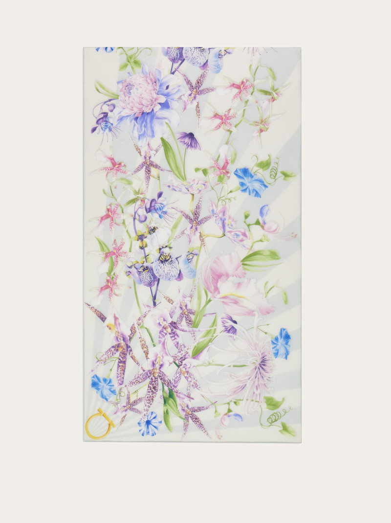 Gaia print silk scarf 4
