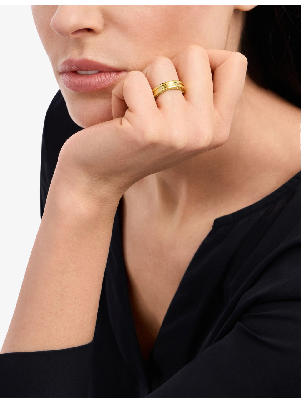 B.zero1 one-band 18ct yellow-gold ring - 2