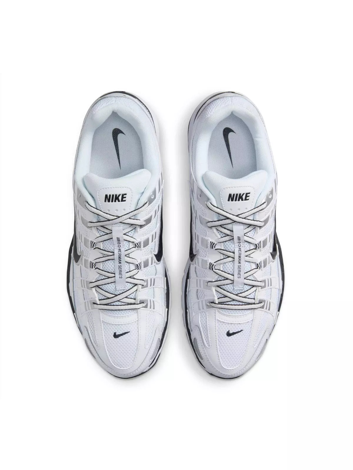 P-6000 "White/Metallic Silver/Black/Black" Men's Shoe - 4