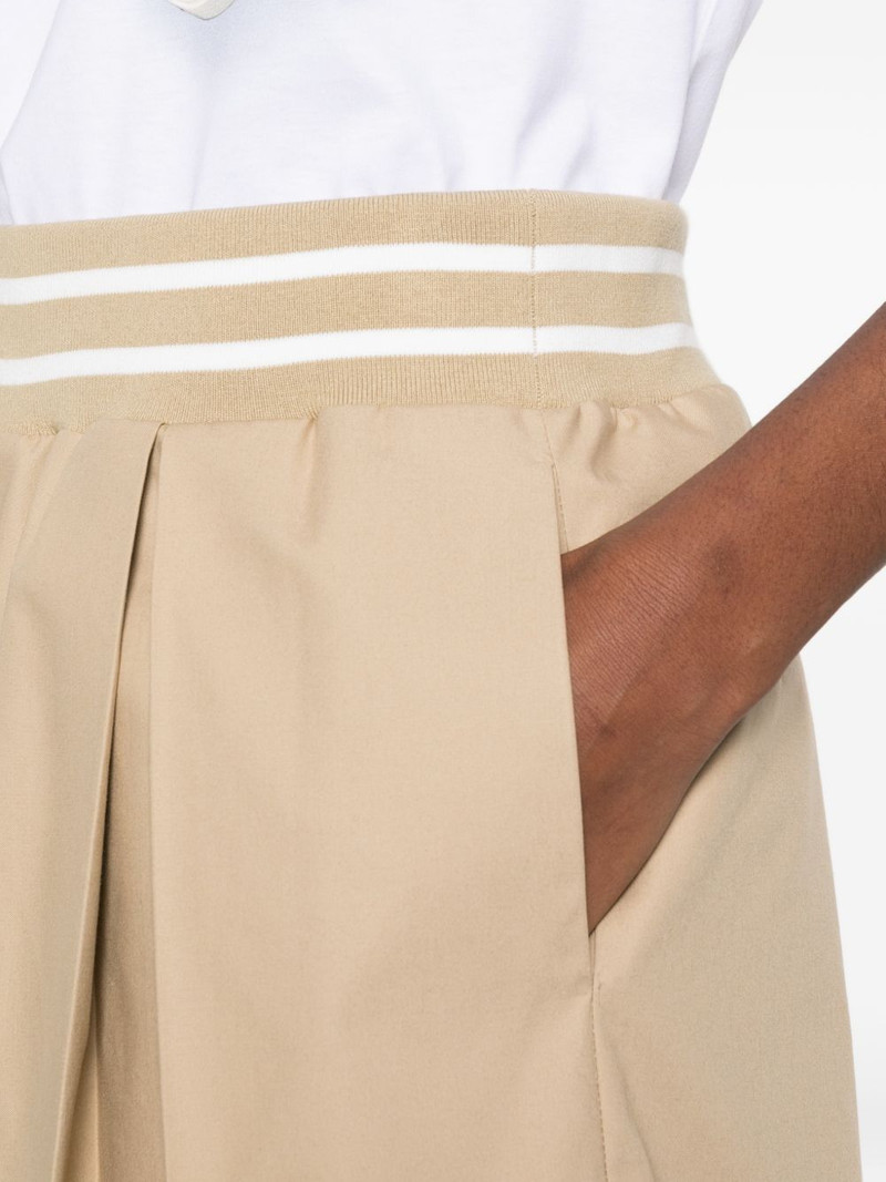 striped-waistband shorts 5