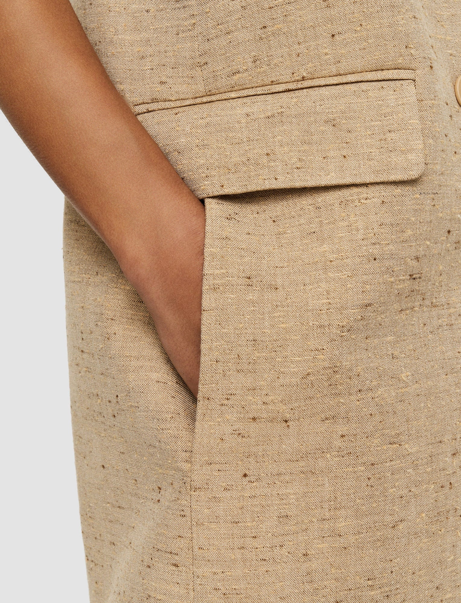 Speckled Silk Linen Arago Waistcoat - 6