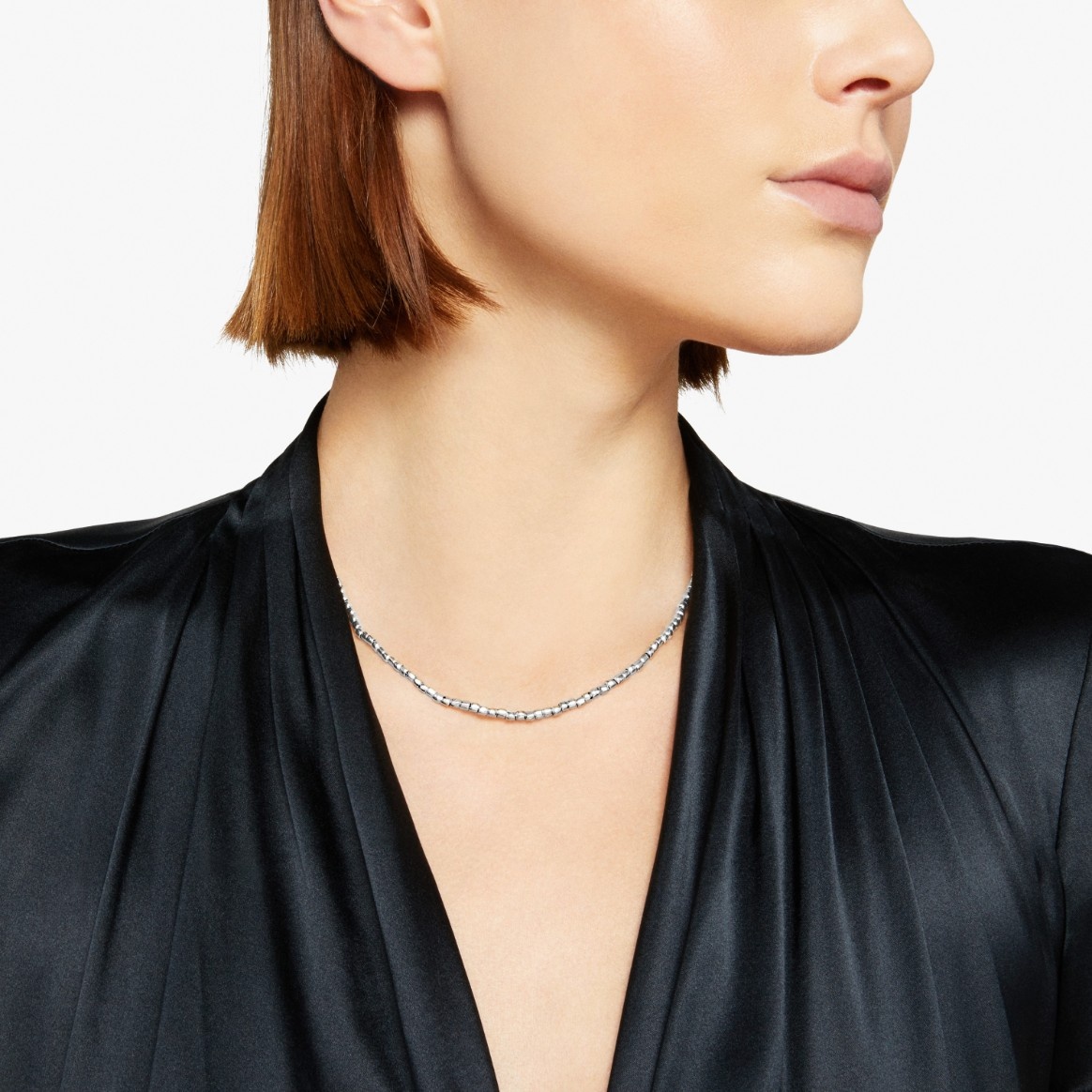 Silver Mini Granelli Necklace - 3